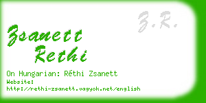 zsanett rethi business card